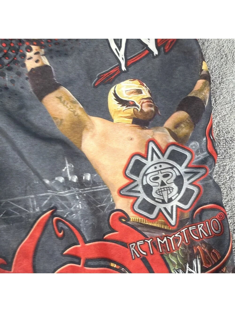 WWE Raw Boys Size M-8 Swim Board Shorts Batista Rey Mysterio Cena Wrestling